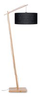Good&Mojo Vloerlamp 'Andes' Bamboe en Eco linnen, 176cm, kleur Zwart Good&Mojo Vloerlamp 'Andes' Bamboe en Eco linnen, 176cm, kleur Zwart