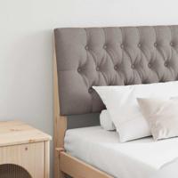 Gestoffeerd hoofdbord Taupe 200 cm Massief grenenhout