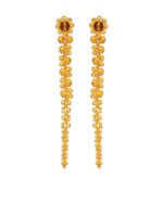 Simone Rocha boucles d'oreilles pendantes à perles - Orange