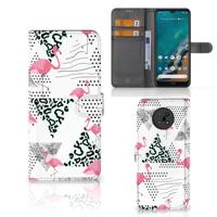 Nokia G50 | Telefoonhoesje | Met pasjeshouder | Flamingo Triangle