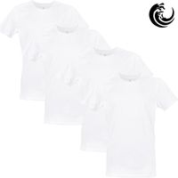 Vinnie-G Heren T-shirt Ronde hals Wit 4-pack-XXL - thumbnail