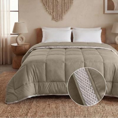 Sale: -43% | Wasbaar Lazy Dekbed Zonder Overtrek - Zonder Overtrek - 3D Air - Taupe - Dekbed-Discounter.nl