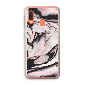 Roze stroom: Samsung Galaxy A20e Transparant Hoesje