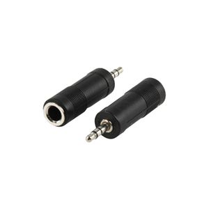 goobay Adapter 6,35 mm Jack > 3,5 mm Jack adapter Stereo