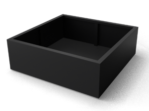 Artus rechthoekige Aluminium plantenbakken Lengte: 1500 Breedte: 500 Hoogte: 600 - Geroba