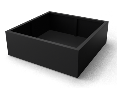 Artus rechthoekige Aluminium plantenbakken Lengte: 1500 Breedte: 500 Hoogte: 600 - Geroba