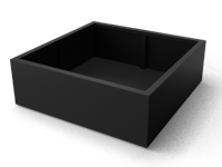 Artus rechthoekige Aluminium plantenbakken Lengte: 1500 Breedte: 500 Hoogte: 600 - Geroba