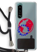 Run The World: Sony Xperia 5 III Transparant Hoesje met koord