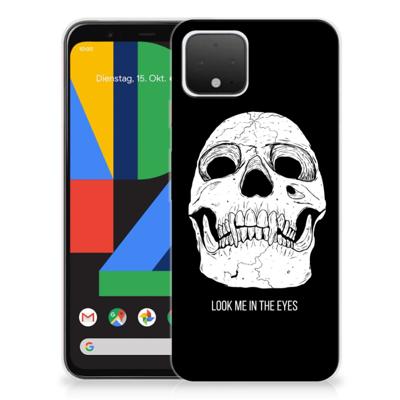 Silicone Back Case Google Pixel 4 Skull Eyes Silicone Back Case Google Pixel 4 Skull Eyes