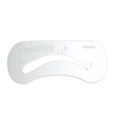 Make-Up Studio Brows Accessoire Brow Stencil Shaped 1Stuks Make-Up Studio Brows Accessoire Brow Stencil Shaped 1Stuks