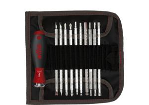 Wiha Set precisieschroevendraaiers | 11-delig | sleuf / PH / PZD / TX / 6-kant | 1 stuk - 03591 - 03591