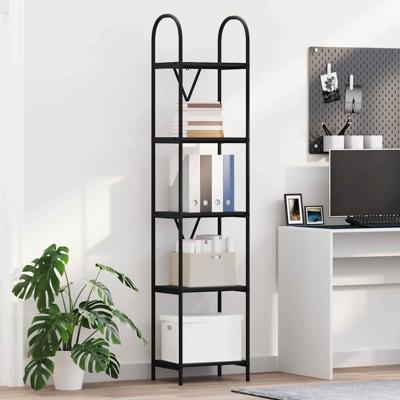 Boekenkast Zwart eiken 40 x 30 x 183 cm Bewerkt hout