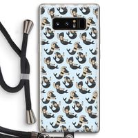 Zeemeermin: Samsung Galaxy Note 8 Transparant Hoesje met koord