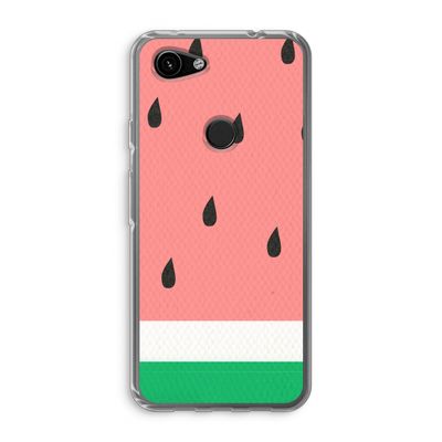 Watermeloen: Google Pixel 3a Transparant Hoesje