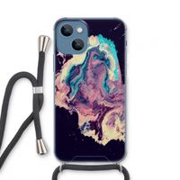 Cosmic Silence: iPhone 13 mini Transparant Hoesje met koord
