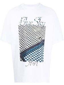 BLUE SKY INN t-shirt à logo imprimé - Blanc