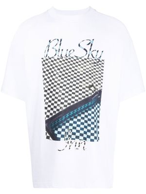 BLUE SKY INN t-shirt à logo imprimé - Blanc BLUE SKY INN t-shirt à logo imprimé - Blanc