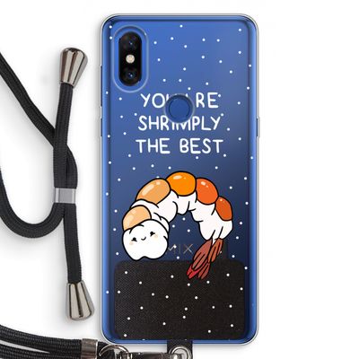 You're Shrimply The Best: Xiaomi Mi Mix 3 Transparant Hoesje met koord