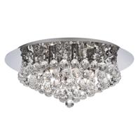 Searchlight Plafond kroonluchterHanna 45cm chroom met kristal - 3406-6CC