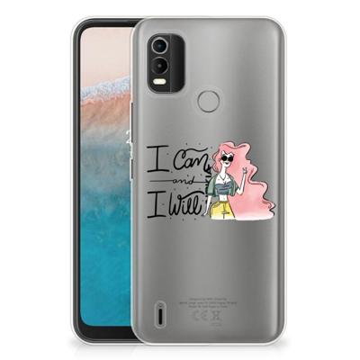 Nokia C21 Plus Telefoonhoesje met Naam i Can Nokia C21 Plus Telefoonhoesje met Naam i Can