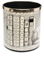 Fornasetti corbeille de papier à imprimé graphique - Blanc