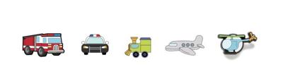 Crocs Tiny Beep Beep 5 Pack Jibbitz Charm Multi 5 Pack
