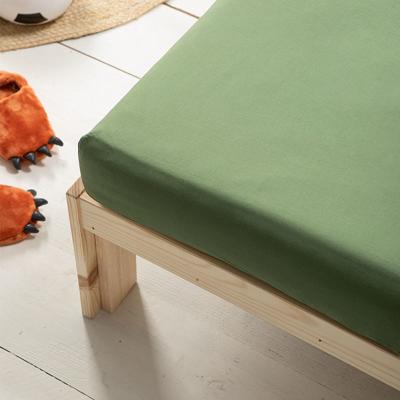 Katoenen Hoeslaken Kids - Groen - 40x80 cm - Groen - Fresh and Co Kids - Dekbed-Discounter.nl