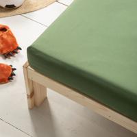 Katoenen Hoeslaken Kids - Groen - 40x80 cm - Groen - Fresh and Co Kids - Dekbed-Discounter.nl