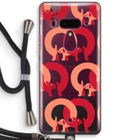 Dogs: HTC U12+ Transparant Hoesje met koord