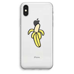 Banana: iPhone XS Max Transparant Hoesje