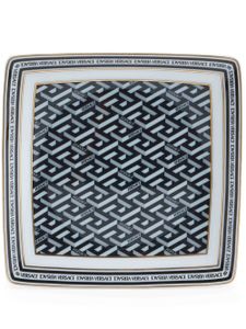 Versace petite assiette La Greca en porcelaine - Noir