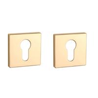 Aprile Comfort Vierkant Sleutelrozet 53x53x7mm Goud Gepolijst PVD Rozetten