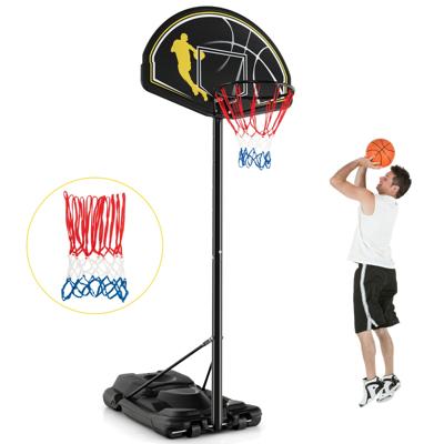 Basketbalstandaard 130-305 cm in Hoogte Verstelbaar voor Binnen en Buiten Spelen voor Kinderen Tieners en Volwassenen