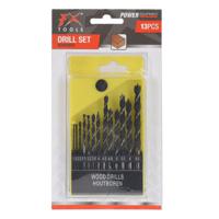 Borenset - 13-delig - hout - 1.5 tot 6.5 mm - inclusief houder - thumbnail