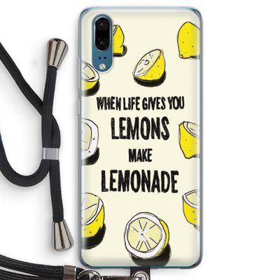 Lemonade: Huawei P20 Transparant Hoesje met koord