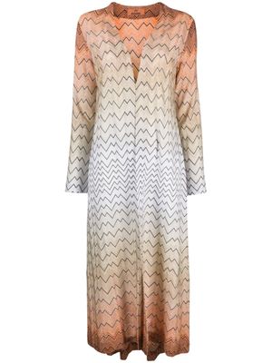 Missoni cardigan à motif zigzag - Or