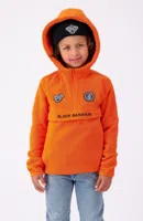 Black Bananas Anorak Fleece Hoodie Kids Oranje - Maat 104 - Kleur: Oranje | Soccerfanshop