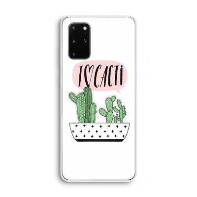 I love cacti: Samsung Galaxy S20 Plus Transparant Hoesje