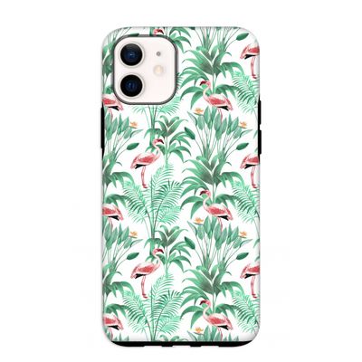 Flamingo bladeren: iPhone 12 mini Tough Case