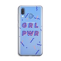 GRL PWR: Samsung Galaxy A40 Transparant Hoesje