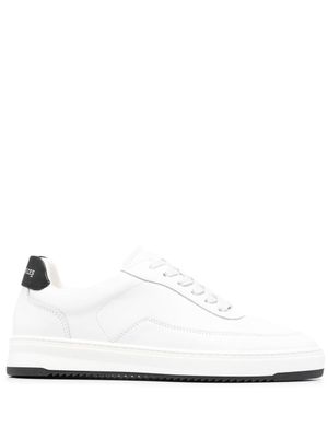 Filling Pieces baskets en cuir de veau - Blanc