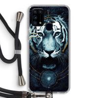Darkness Tiger: Samsung Galaxy M31 Transparant Hoesje met koord