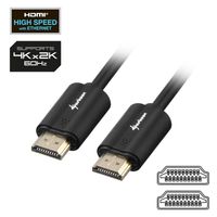 Sharkoon HDMI/HDMI 4K, 5m HDMI kabel HDMI Type A (Standaard) Zwart - thumbnail