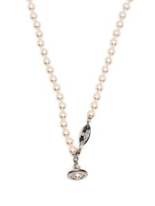 Vivienne Westwood collier à perles artificielles - Blanc