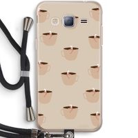 Morning coffee: Samsung Galaxy J3 (2016) Transparant Hoesje met koord
