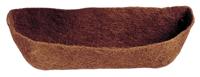 Kokosinlegvel voor hanging basket voorgevormd met waterkering H16,5x61x16cm - Nature