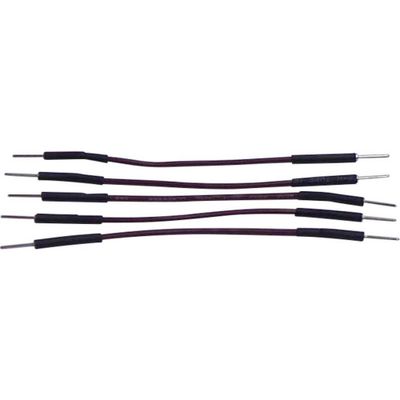 TRU COMPONENTS Jumperkabel [1x Draadbrug-stekker - 1x Draadbrug-stekker] 0.07 m Grijs