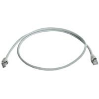 Telegärtner L00001A0084 RJ45 Netwerkkabel, patchkabel CAT 6A S/FTP 2.00 m Grijs UL gecertificeerd, Vlambestendig, Snagless 1 stuk(s)