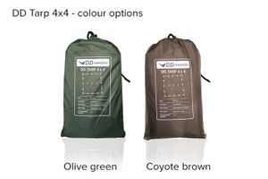 DD Hammocks DD Hammocks Tarp Olive Green of Coyote Brown 4x4