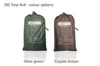 DD Hammocks DD Hammocks Tarp Olive Green of Coyote Brown 4x4 - thumbnail